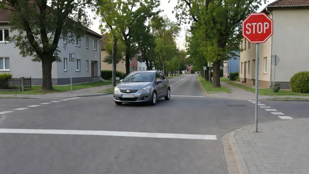 Mandat za niezatrzymanie się na STOP-ie – co grozi kierowcy?