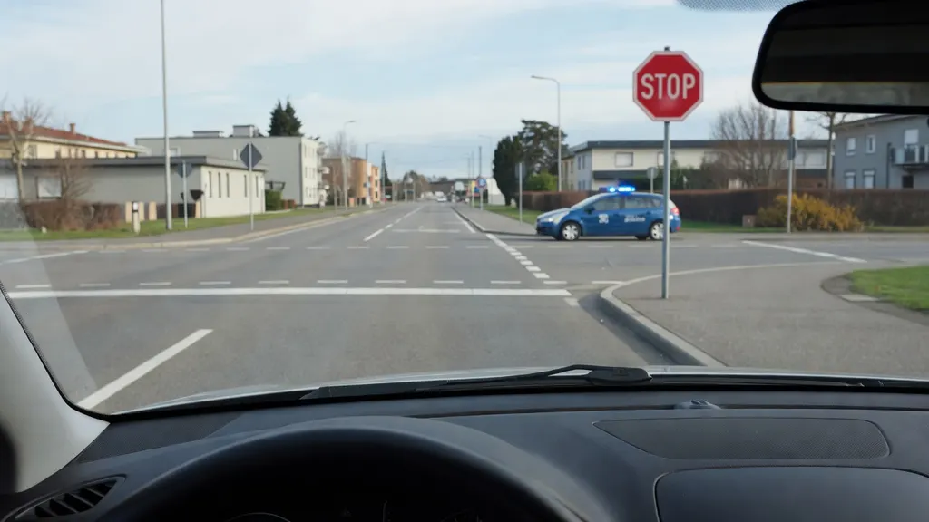 Mandat za niezatrzymanie się na STOP-ie – co grozi kierowcy?